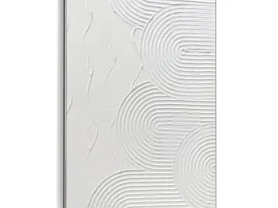 Plaster Two Photo Frame 478 Low-poly 3D model