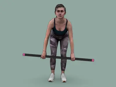 Stylized Fitness Character 3D model