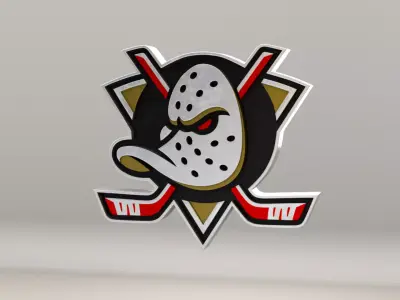 NHL Anahein Ducks Team Logo 3D model