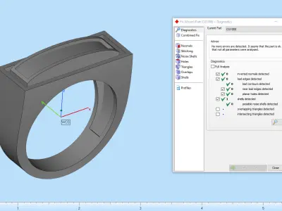 Enamel signet ring model 1008 3D print model