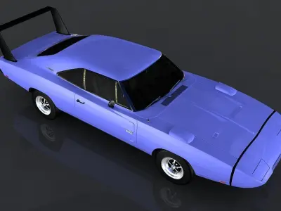 Dodge Charger Daytona Low-poly 3D model