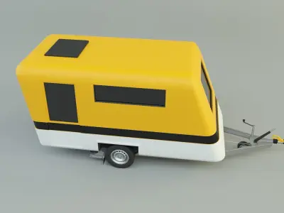  vehicle travel trailer model 3D model