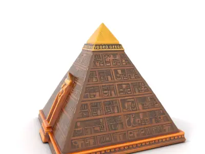 Ancient Pyramid Monument model pack Low-poly 3D model