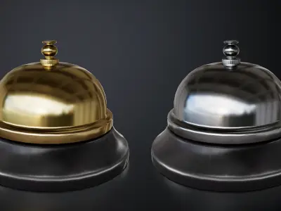 Service Bell Low-poly 3D model