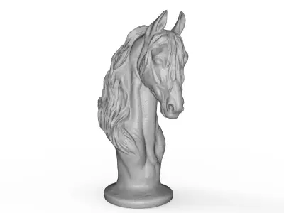 Horse Torso Statue 3D model