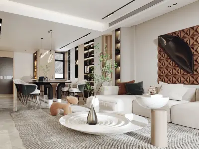 villa decoration Home Guest Modern 3D model