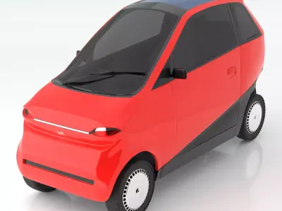 Vayve Mobility EVA Cherry Red 3D model