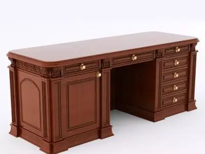 classical writing table 3D model
