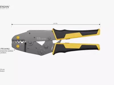 Ratchet Crimping Tool 3D model