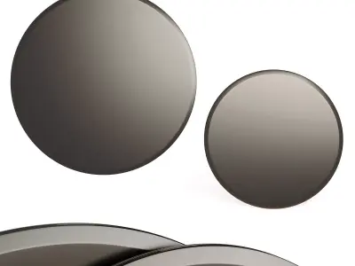 Cattelan Italia Hawaii Round Luxury Mirror Low-poly 3D model