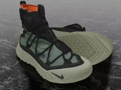 NIKE ACG TERRA ANTARKTIK SUMMIT CYBERPUNK 3D BOOTS Low-poly 3D model