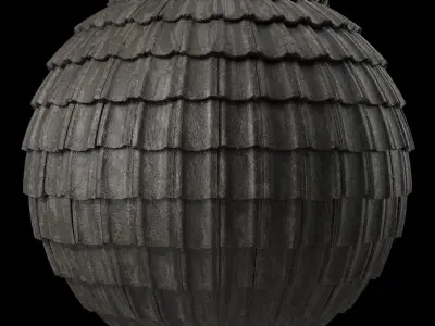 Roof Tile Materials 51- Concrete Roofing by Sbsar generator Texture