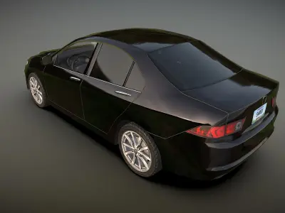 Honda Accord 2005 Low-poly 3D model