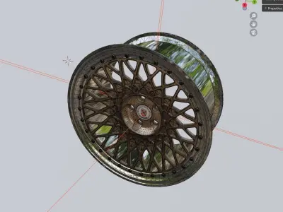 RIM HRE 501 VINTAGE SPORT CAR  Low-poly 3D model