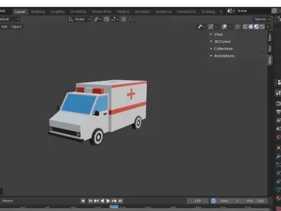 Low Poly Cars Pack Low-poly 3D model