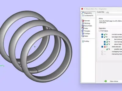 Trinity Ring Large Model 3D print model