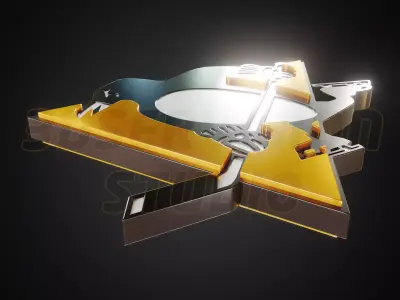 Pittsburgh Penguins  logo - Cinematic - 3D print 3D model