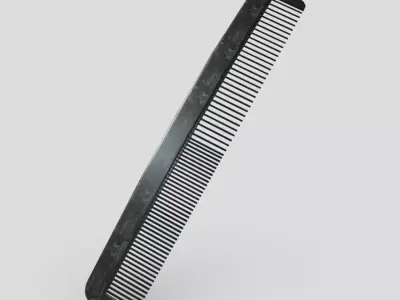 Hair Comb 3 Low-poly 3D model