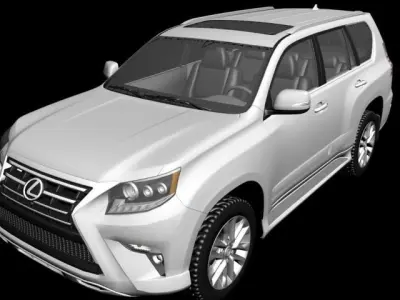 Lexus Gx-460 Low-poly 3D model