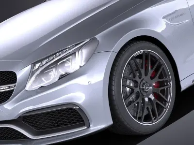 Mercedes-Benz C63 AMG sedan 2017 VRAY 3D model