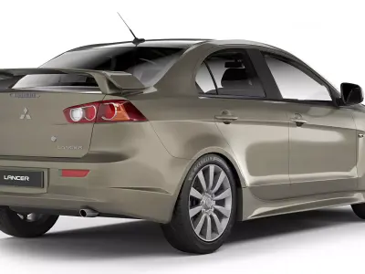 Mitsubishi Lancer X 2008 3D model