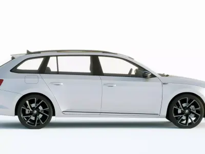 Skoda Superb Combi 2020 3D model