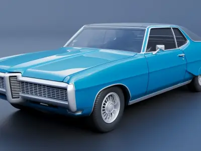 Pontiac Grand Prix 1968 3D print model