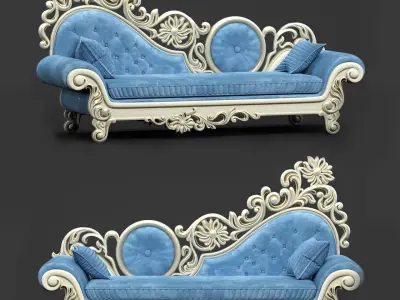 Decorative sofa 3D model