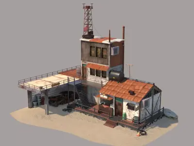 medieval architecture 3D model