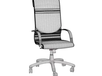 Office chair 3D model 2