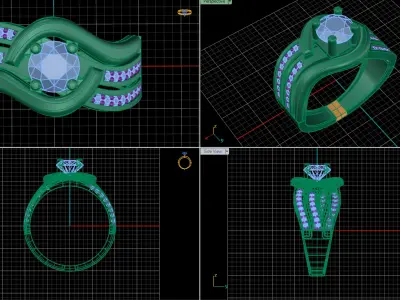 jewelry ring 01 3D print model