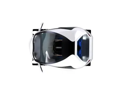 Electric City Car for a GIRL Free 3D model