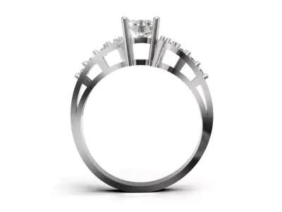 Engagement Ring Jewelry 3D model