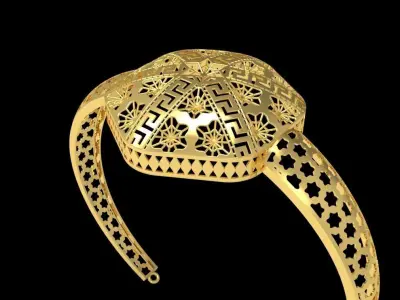 Fusion Gold Wristband RABBW11 3D print model