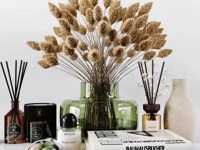 Decorative Set 155 Low-poly 3D model