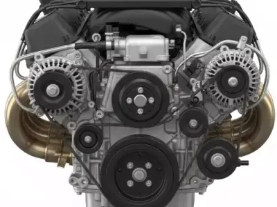 Chevy LS3 - LS7 Small-Block V8 Engine - High-Detail PBR 3D model