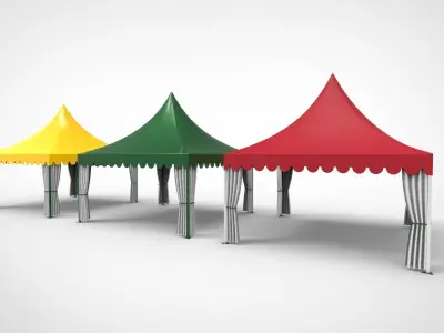 outdoor tent event 3D model