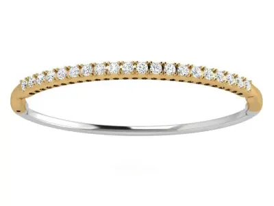 Diamond Bangle Bracelet 3835 3D print model