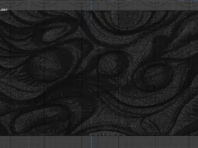 modern panel wall decor set relief stl mural CNC 160 3D model
