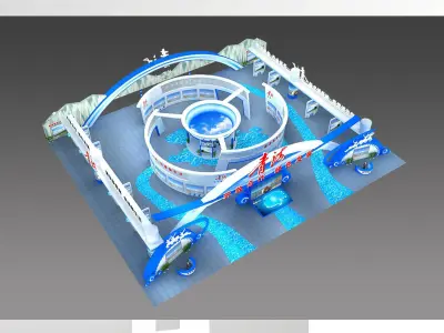 Exhibition - Area -40X48-3DMAX2009-011 3D model