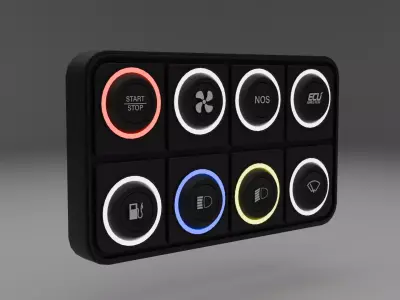 ECU Master Keyboard Low-poly 3D model