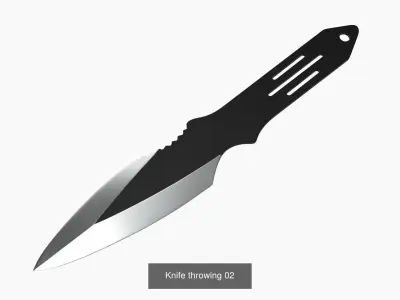 Throwing knifes 3D Model Pack
