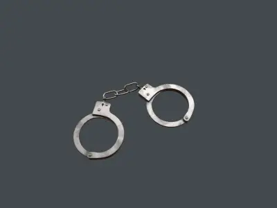 Handcuffs Low-poly 3D model