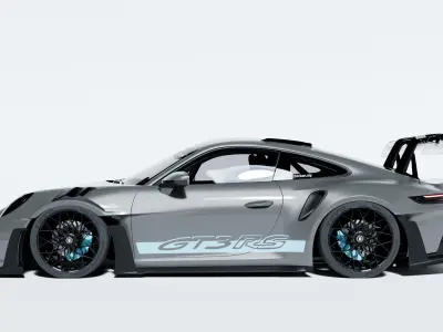 Porsche GT3 RS Tiffany 3D model