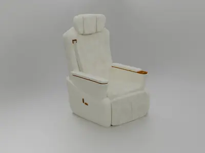 Car recliner sofa 3D model