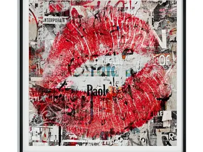 Painting frame Canvas art 025 Low-poly 3D model