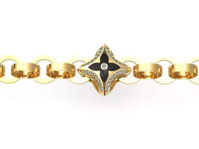  Ever Blossom Necklace Ready for 3D printing 3D print model