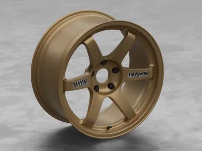 RAYS Volk Racing TE37 Rim 3D Model 3D model
