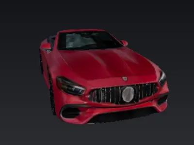 Inspired from Mercedes-Benz SL 63 AMG 2022 Low-poly 3D model
