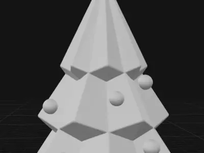 Geometric Christmas Tree 3D print model
